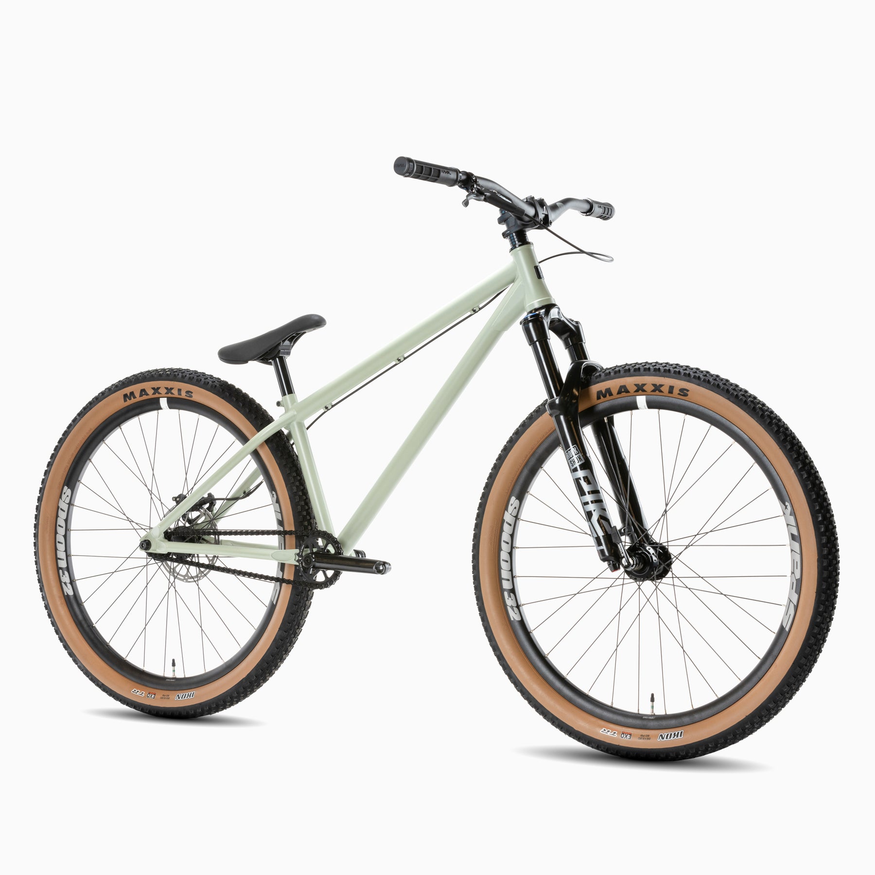 dirt jumper with gears Evil Faction II Frameset Raw Black Rust / LG